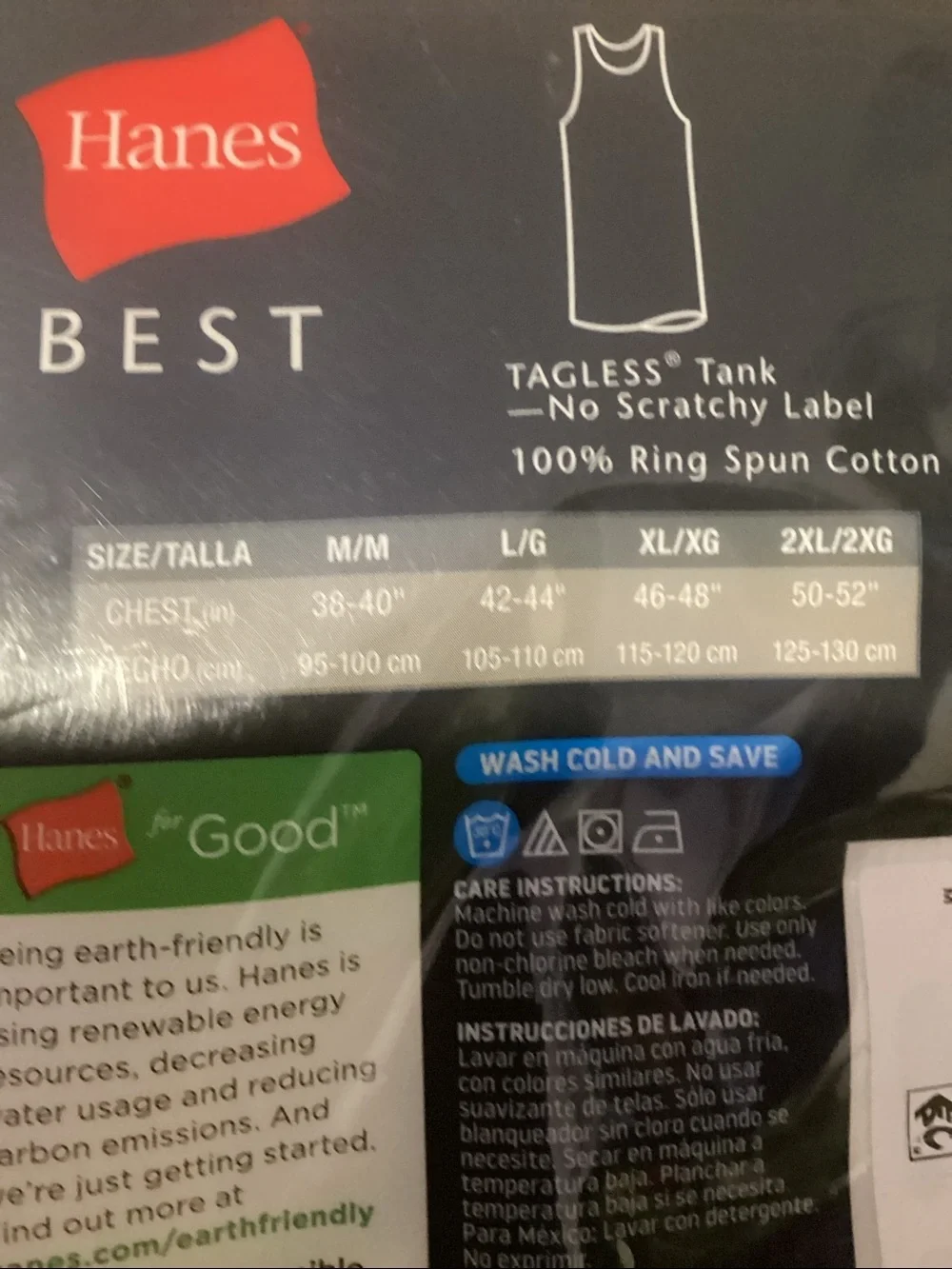 Hanes White Men’s Tank Tops - 6 Pack